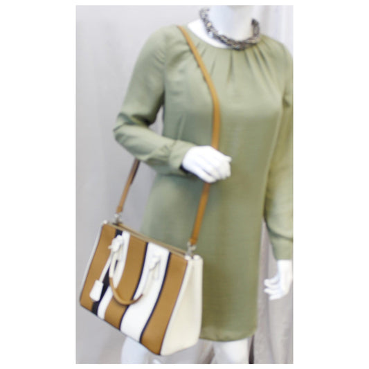 PRADA Galleria Baiadera Striped Saffiano Leather Tote Bag