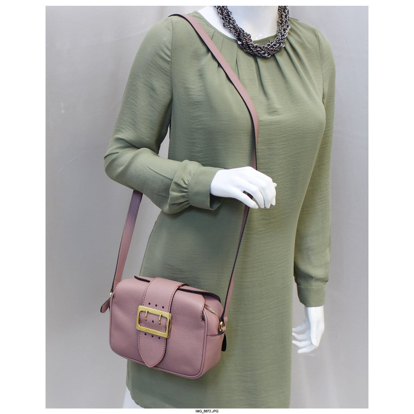 BURBERRY Medley Small Buckle Crossbody Bag Light Pink
