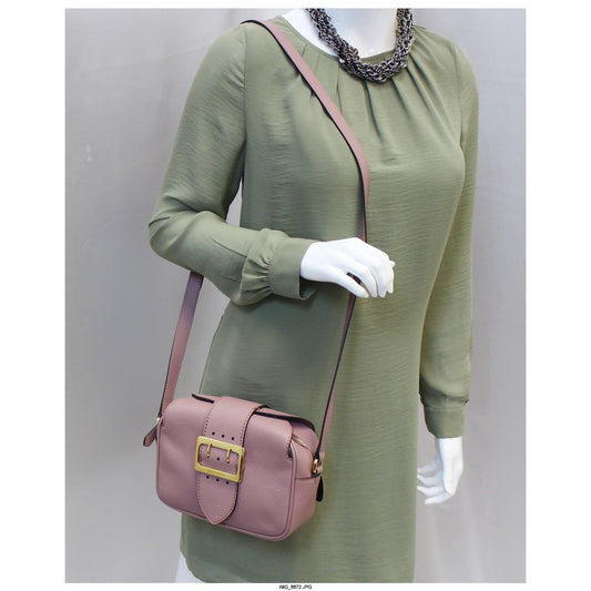 BURBERRY Medley Small Buckle Crossbody Bag Light Pink