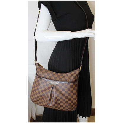 LOUIS VUITTON Bloomsbury PM Damier Ebene Crossbody Bag Brown
