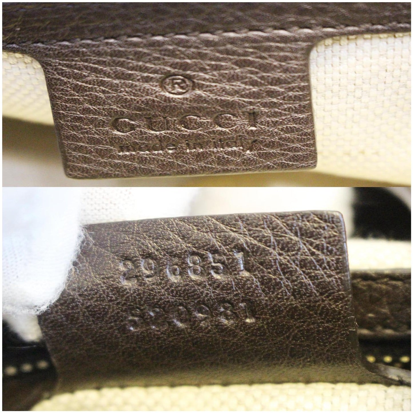 GUCCI Dressage Monogram Web Hobo Bag Dark Brown