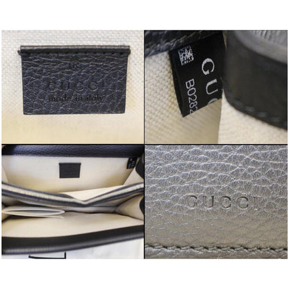 GUCCI Dionysus Small Leather Shoulder Bag 400249 Black