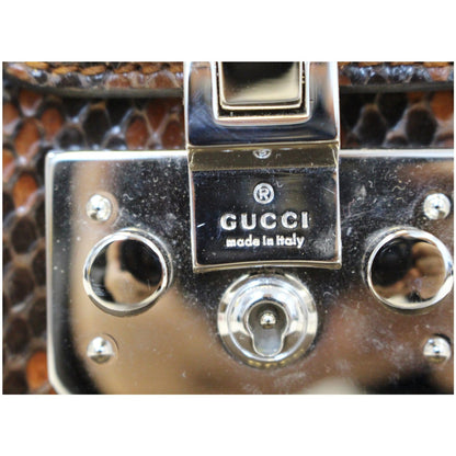 GUCCI Lady Lock Python Small Top Handle Satchel Bag 331823 - Last Call