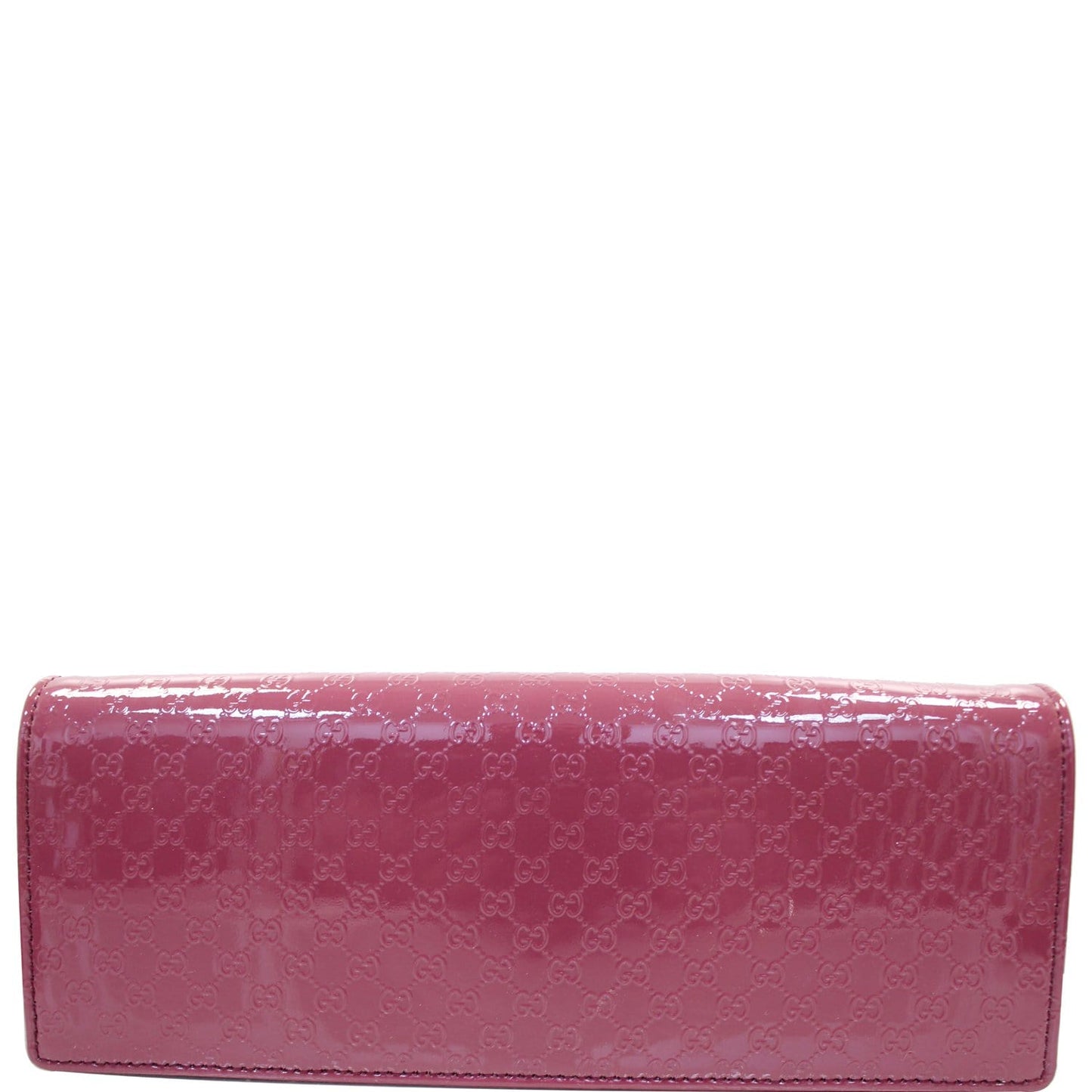GUCCI Broadway Patent Microguccissima Small Clutch Fuschia - Last Call