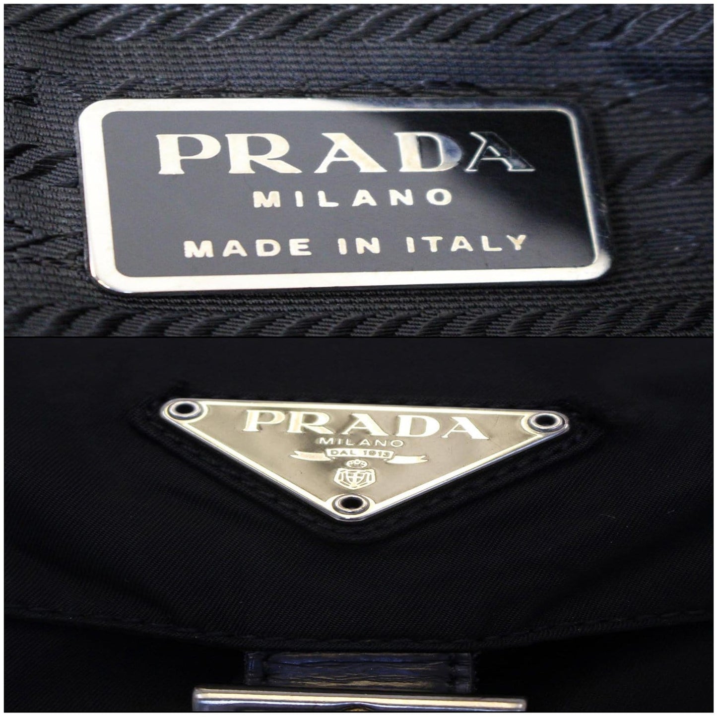 PRADA Nylon Backpack Bag Black