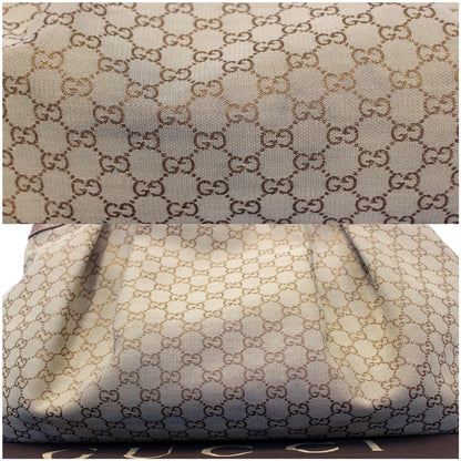GUCCI Sukey Large GG Canvas Tote Bag Beige 211943