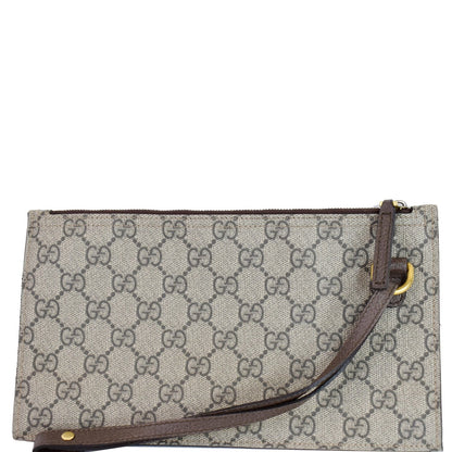 GUCCI Ophidia Soft GG Supreme Pouch Wristlet Beige 519335
