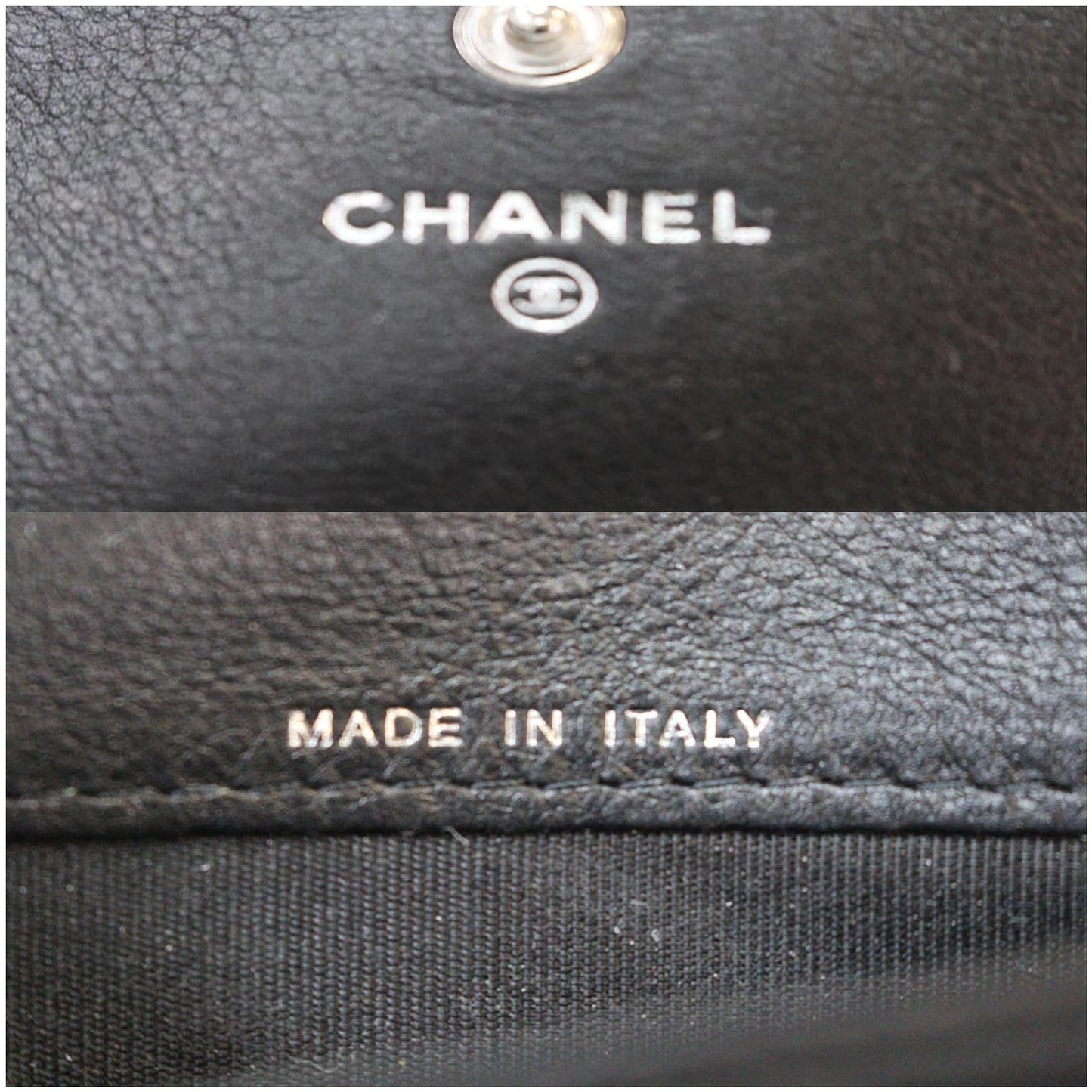 CHANEL Boy Large Flap Lambskin Leather Wallet Black