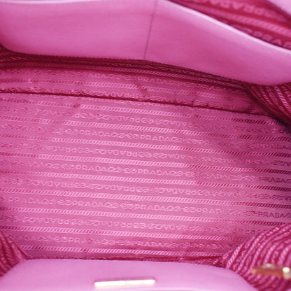 PRADA Galleria Large Double Zip Saffiano Leather Tote Bag Pink