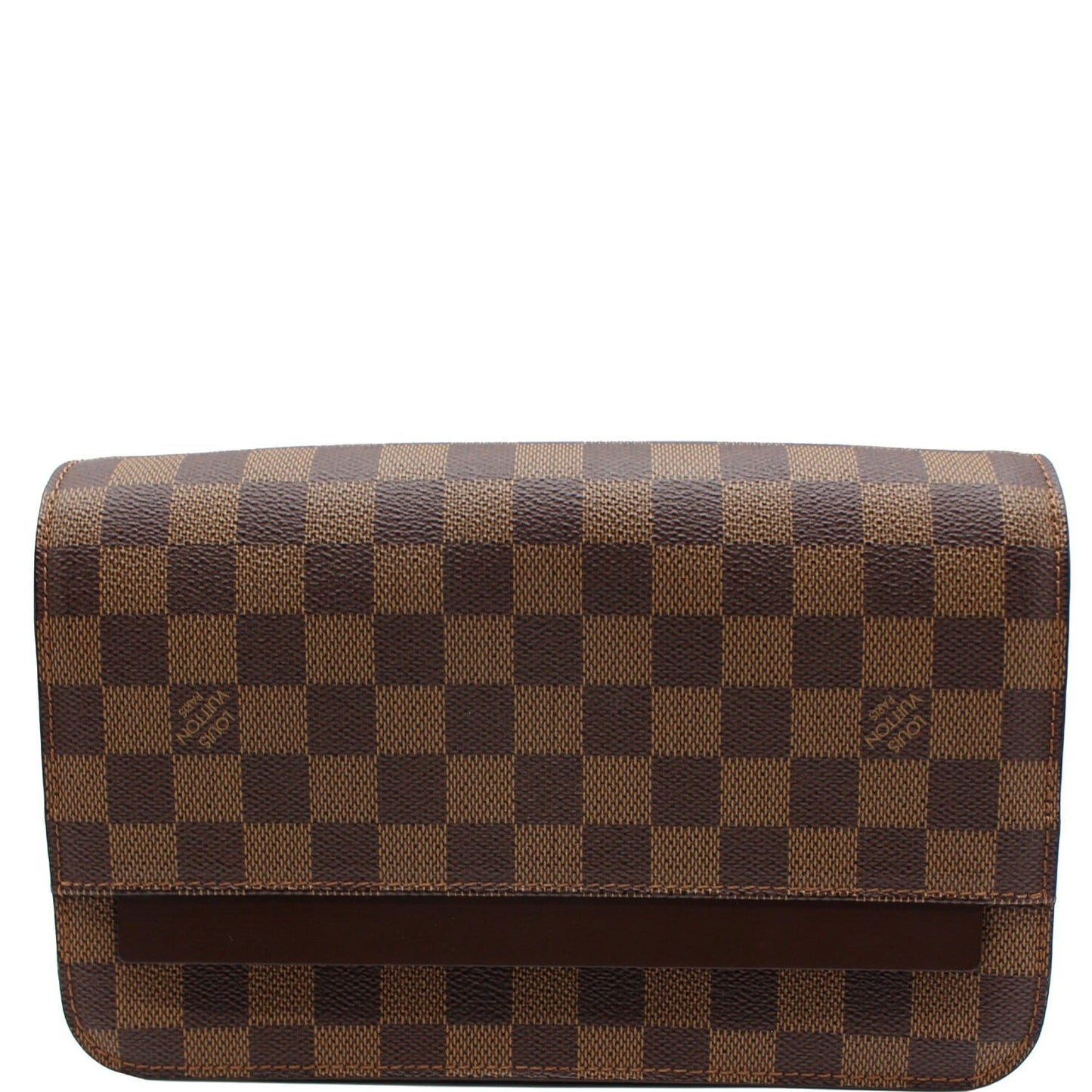LOUIS VUITTON Saint Louis Damier Ebene Pochette Clutch Bag Brown