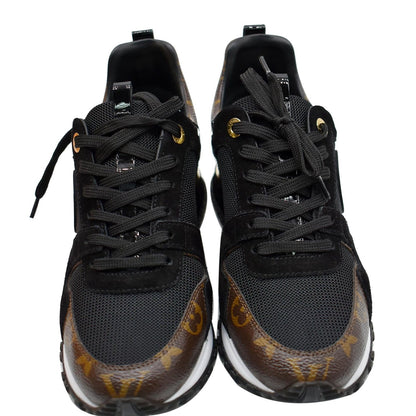 LOUIS VUITTON Runaway Sneakers Suede Leather Sneakers Black Size US 7