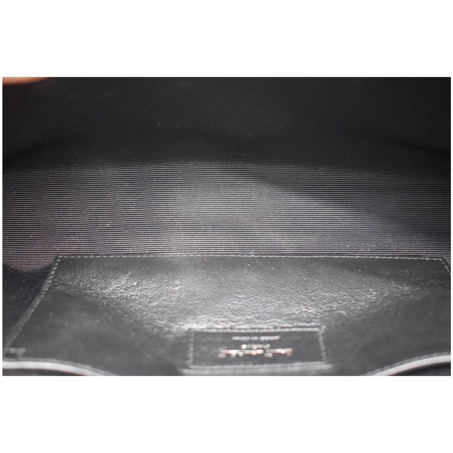 YVES SAINT LAURENT Kate Leather Clutch Wallet Black