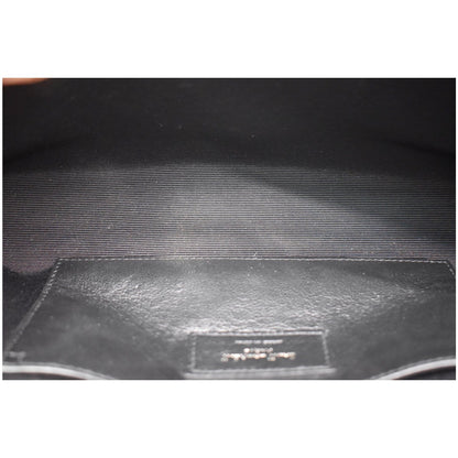 YVES SAINT LAURENT Kate Leather Clutch Wallet Black