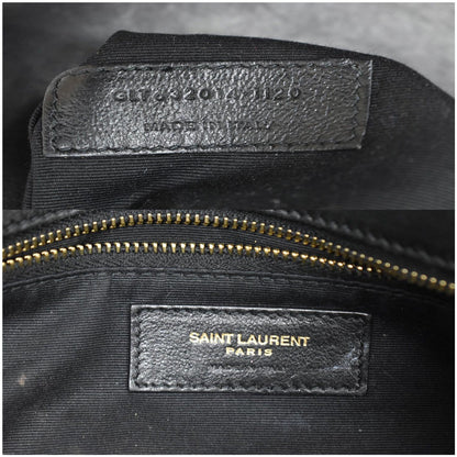 YVES SAINT LAURENT Kate 99 Chevron Leather Shoulder Bag Black