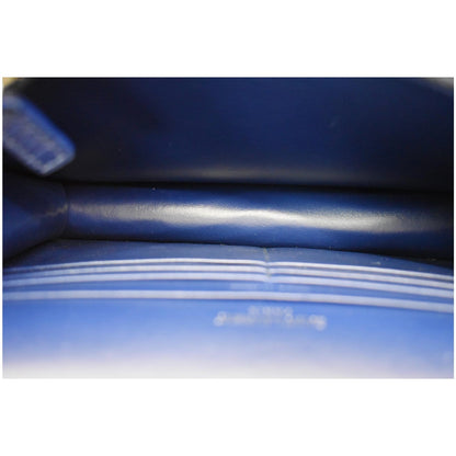 YVES SAINT LAURENT Sunset Medium Crocodile Leather Crossbody Bag Blue