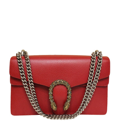 GUCCI Dionysus Small Leather Shoulder Bag 400249 Red