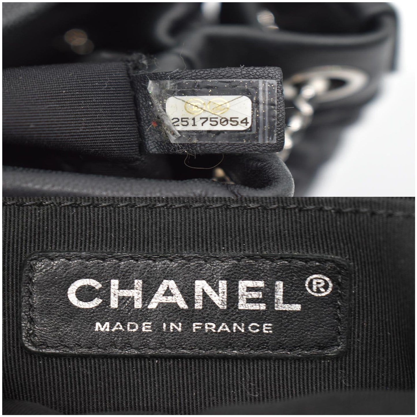 CHANEL Drawstring Bucket Quilted Lambskin Leather Shoulder Bag Black