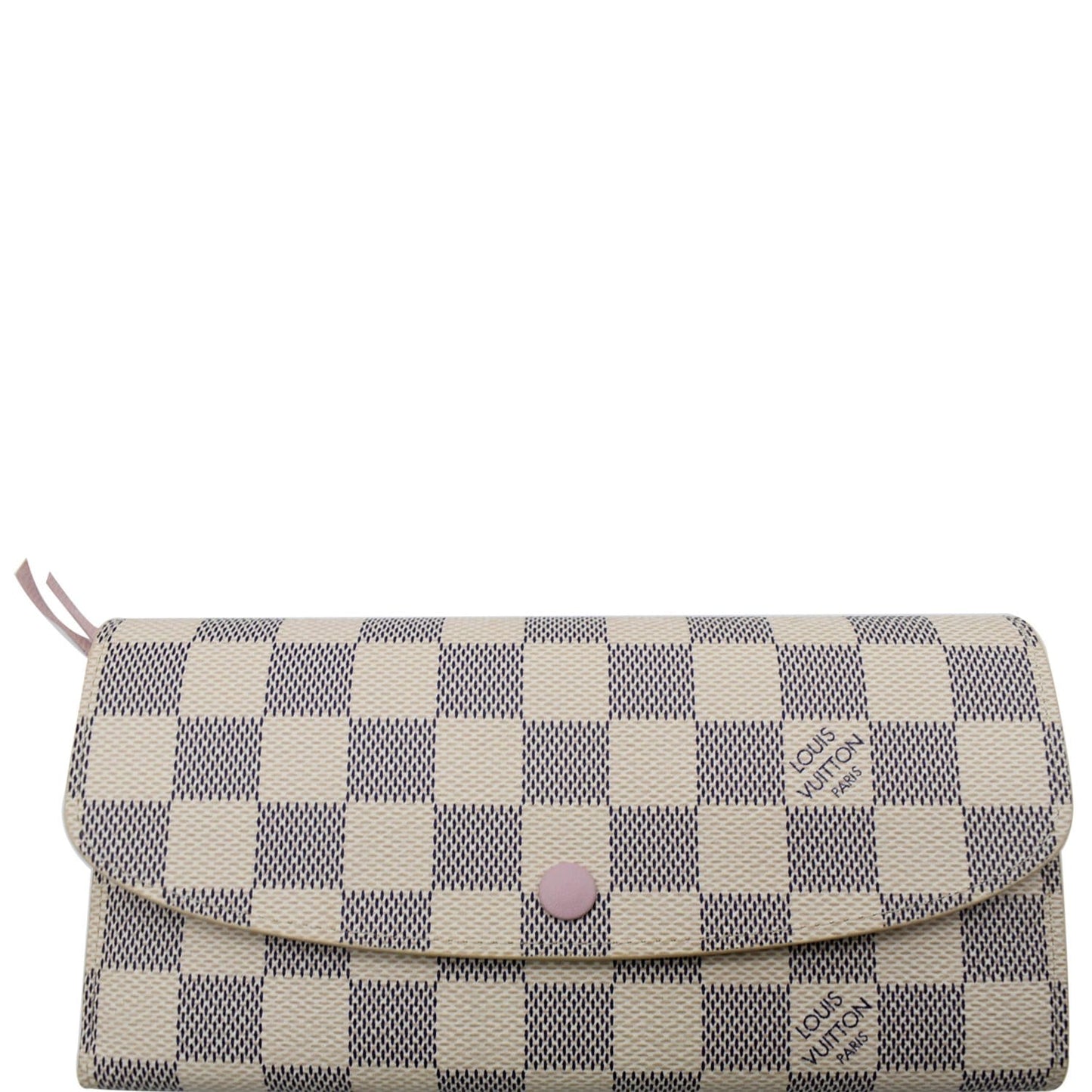 LOUIS VUITTON Emilie Damier Azur Wallet White