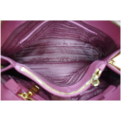 PRADA Promenade Mini Saffiano Leather Satchel Bag Pink