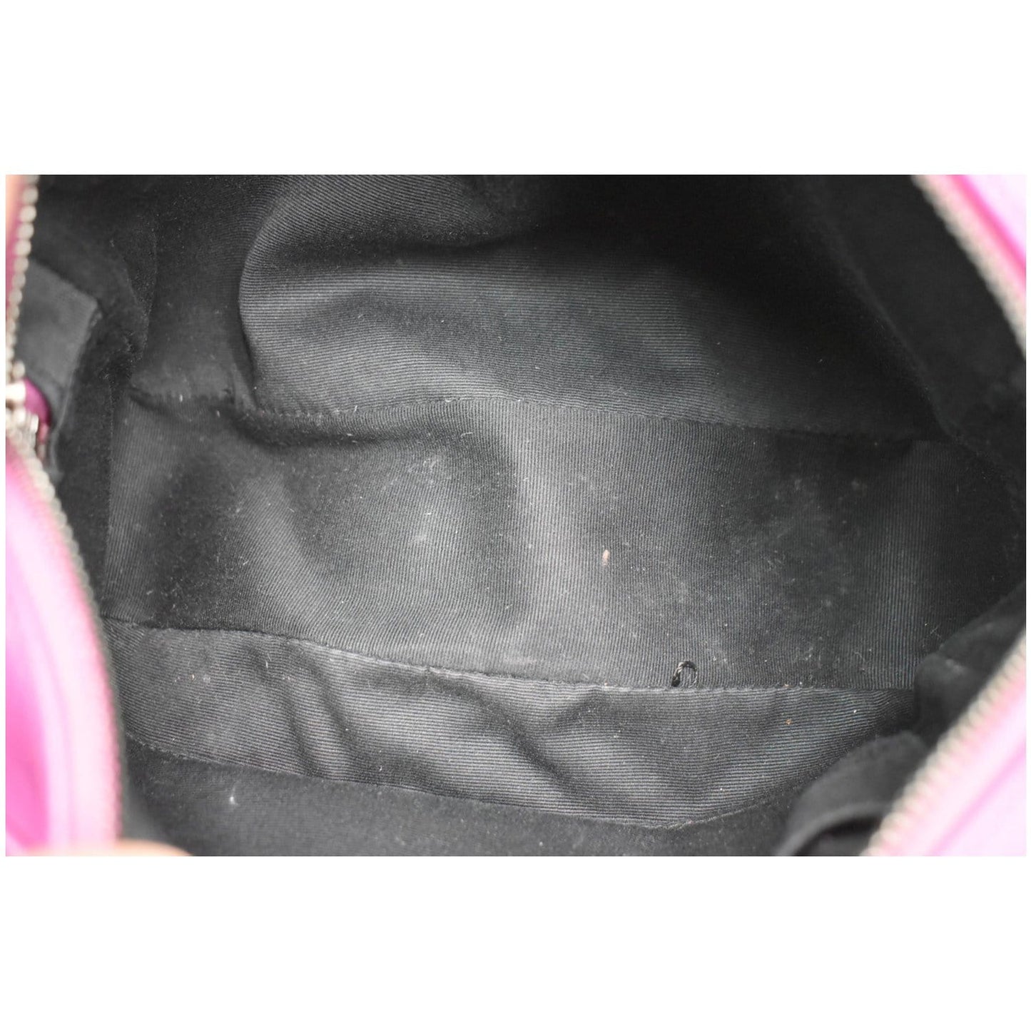 YVES SAINT LAURENT Lou Chevron Leather Camera Crossbody Bag Pink