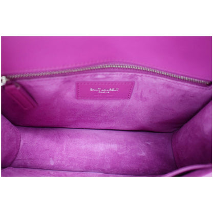 YVES SAINT LAURENT Le Carre Leather Shoulder Bag Pink - 10% OFF