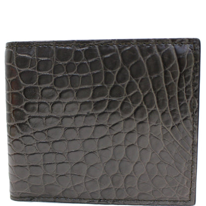 GUCCI Bi-Fold Crocodile Leather Wallet Black 365482 - 25% OFF