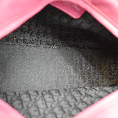 CHRISTIAN DIOR Lady Dior Suede Tote Bag Pink
