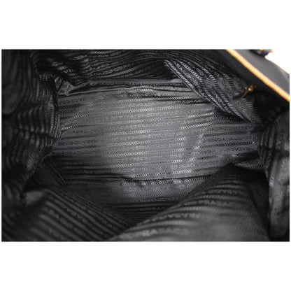 PRADA Tessuto Saffiano Nylon Tote Shoulder Bag Blue