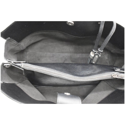 YVES SAINT LAURENT Amber Medium Leather Tote Bag Black