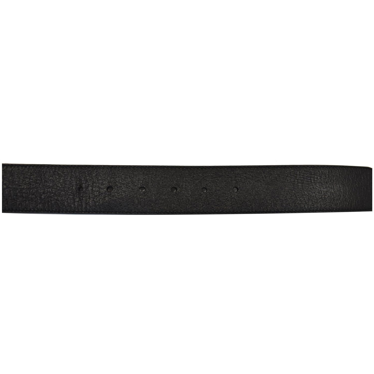 GUCCI Double G Buckle Black Leather Belt Black 406831