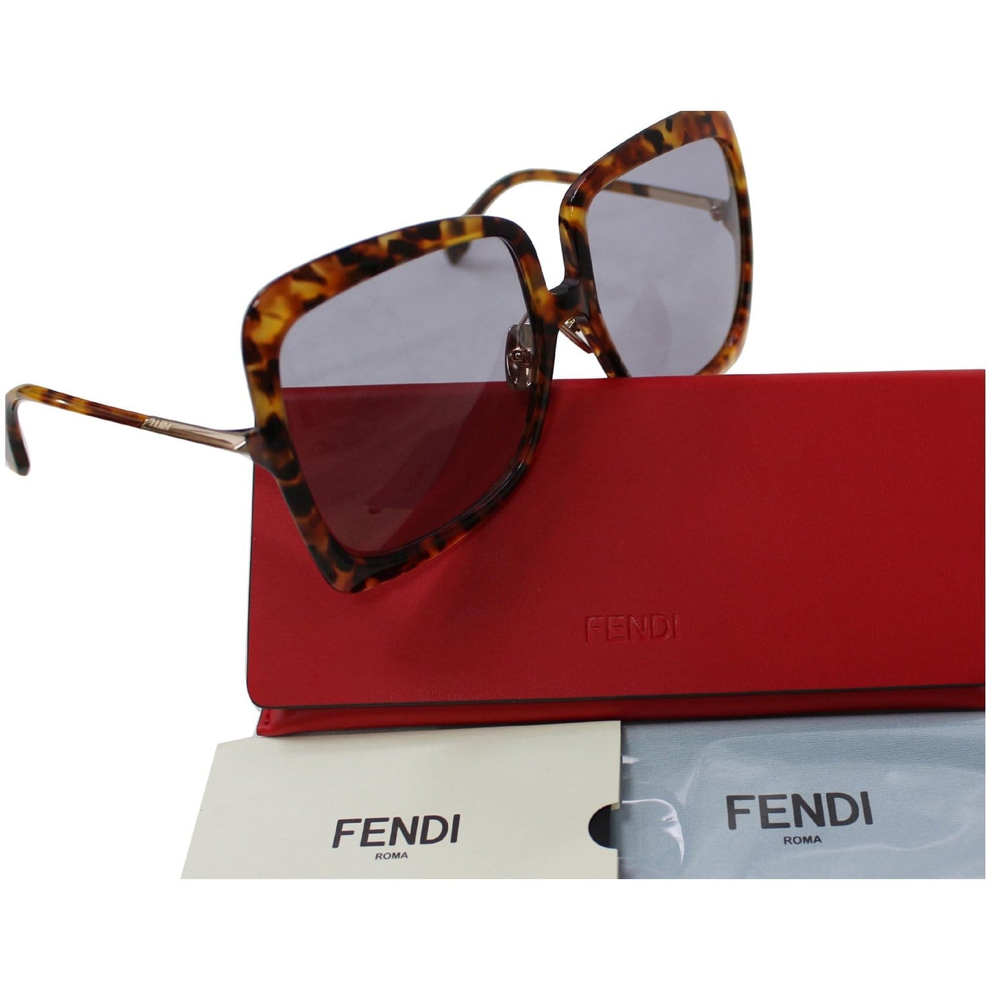 FENDI FF-0429S-09N4 Havana Sunglasses Grey Lens
