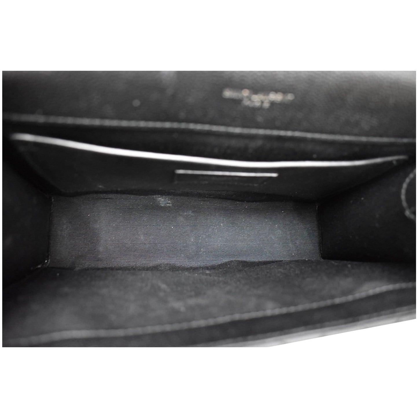 YVES SAINT LAURENT Envelope Mix Matelassé Chain Medium Leather Shoulder Bag Black