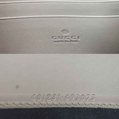 GUCCI Dionysus GG Supreme Crossbody Chain Wallet Beige 401231
