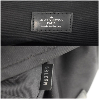 LOUIS VUITTON Avenue Sling Damier Graphite Crossbody Bag Black