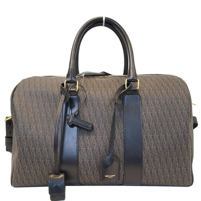 YVES SAINT LAURENT Classic Monogram Weekend/Travel Duffle Bag Dark Brown - Last Call