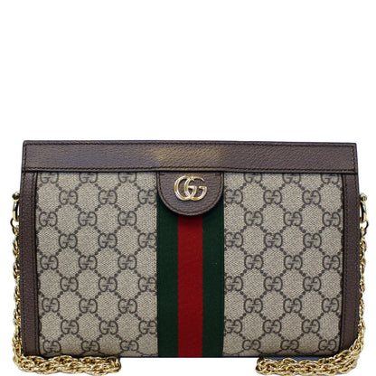 Gucci Ophidia GG Small Supreme Canvas Shoulder Bag Beige