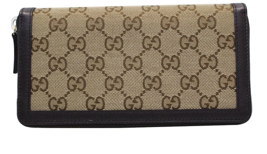 GUCCI GG Sukey Zippy Wallet 308012 Beige/Brown