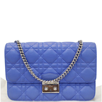 CHRISTIAN DIOR Miss Dior Promenade Cannage Quilted Leather Crossbody Bag