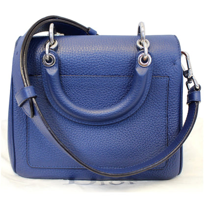 CHRISTIAN DIOR Be Dior Small Bullcalf Flap Shoulder Bag Blue
