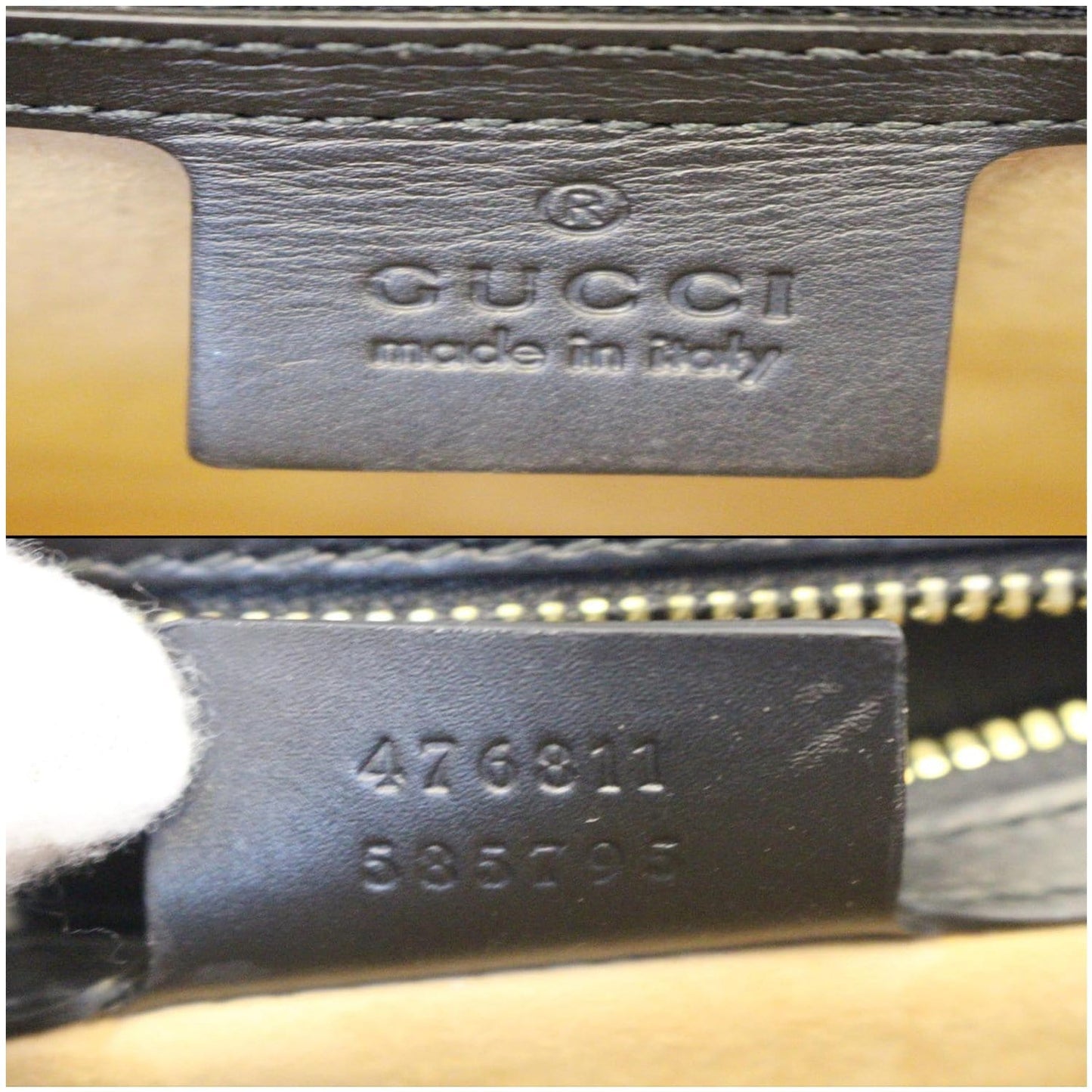 GUCCI Sylvie Calfskin Leather Belt Bumbag Black 476811