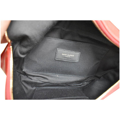 YVES SAINT LAURENT Classic Monogram Leather Belt Bag Red