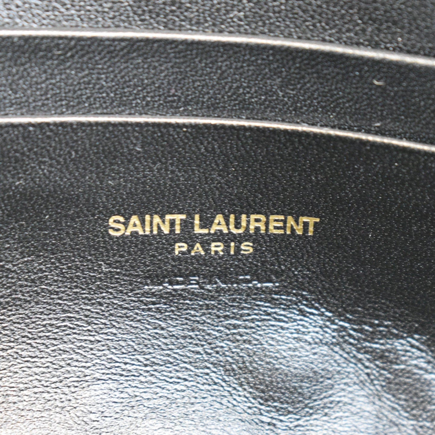 YVES SAINT LAURENT Mini Lou Grain De Poudre Camera Bag Black