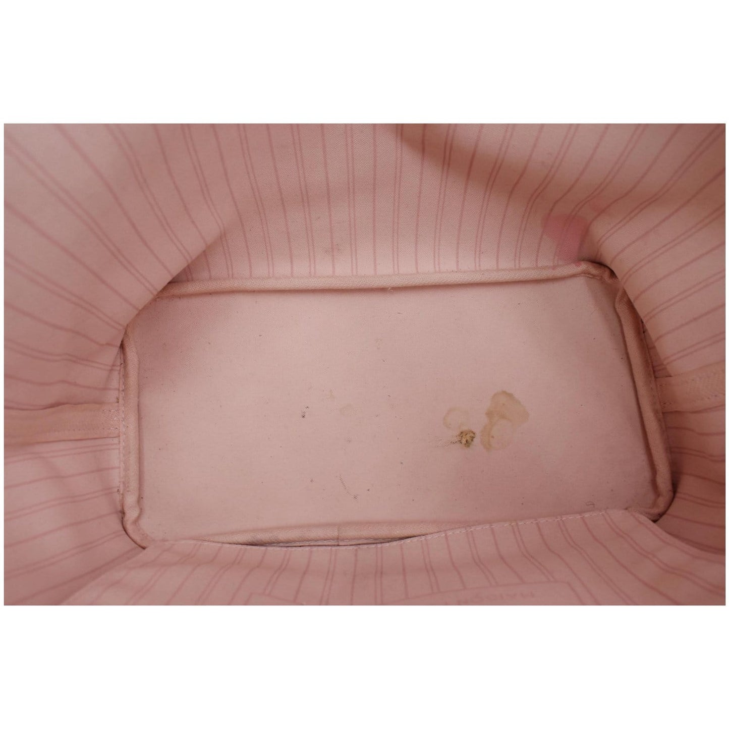 LOUIS VUITTON Neverfull MM Damier Azur Tote Shoulder Bag White