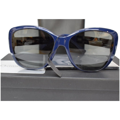 Christian Dior DIORRIBBON 1NF S5X8A Women Black Blue Sunglasses Grey Lens