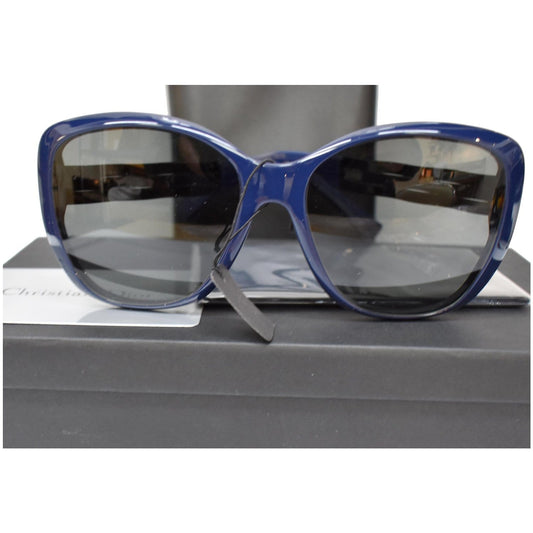 Christian Dior DIORRIBBON 1NF S5X8A Women Black Blue Sunglasses Grey Lens