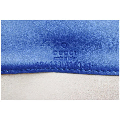 GUCCI Dionysus Super Mini Suede Leather Shoulder Bag Blue 476432
