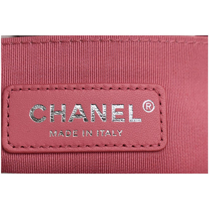 CHANEL Medium Rainbow Boy Flap Caviar Leather Shoulder Bag Multicolor