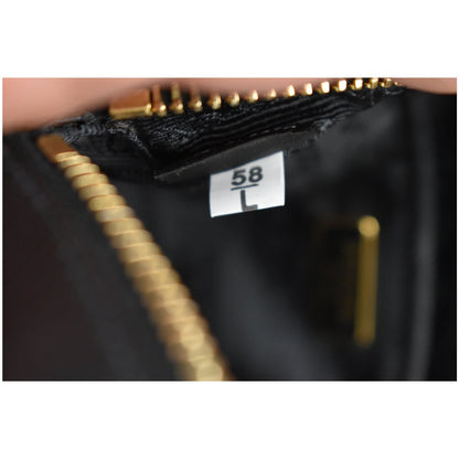 PRADA Saffiano Leather Camera Crossbody Bag Black