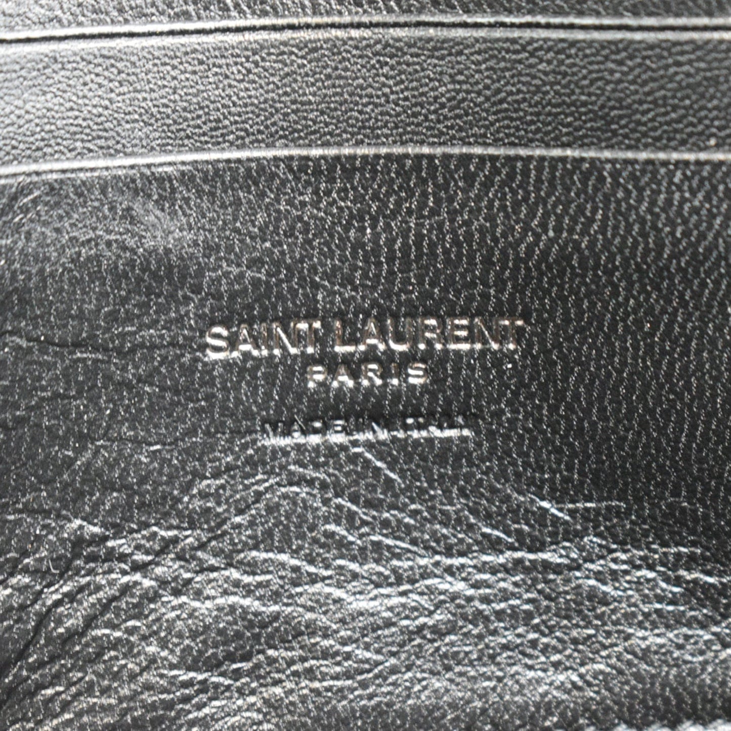 YVES SAINT LAURENT Mini Lou Leather Camera Crossbody Bag Black