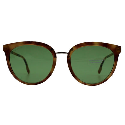 BURBERRY BE4316-3900254 Havana Sunglasses Green Lens